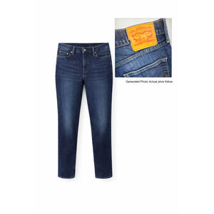 Blue Denim Jeans Straight Leg Classic 5 Pocket Medium Wash Everyday Levis 30x30
